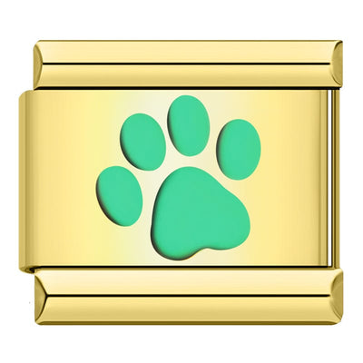 Green Paw Print