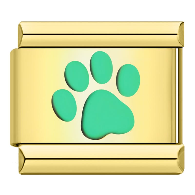 Green Paw Print