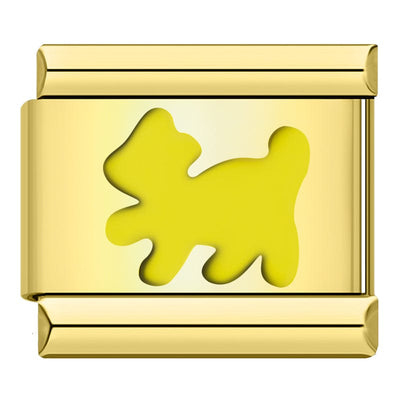 Yellow Kitten Silhouette