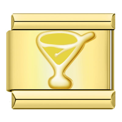 Yellow Cocktail Glass