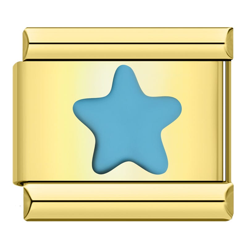 Blue Puffy Star
