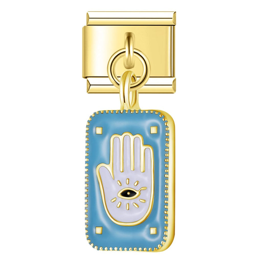Blue Hamsa Hand