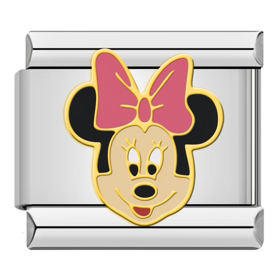 Minnie Mouse Italian charm link, 9mm stainless steel module