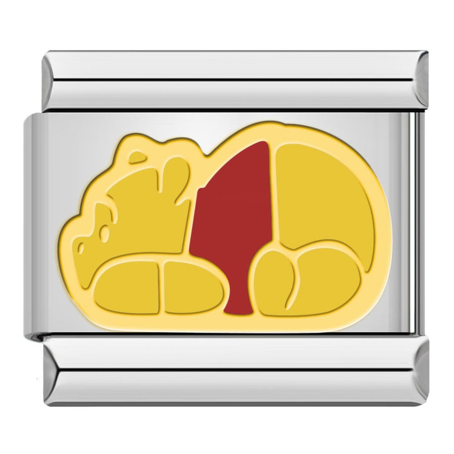 Honey Bear Italian charm link, 9mm stainless steel module