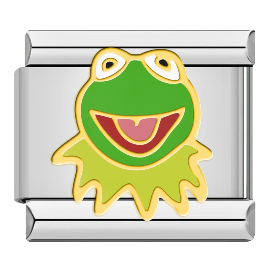 Kermit the Frog Italian charm link, 9mm stainless steel module