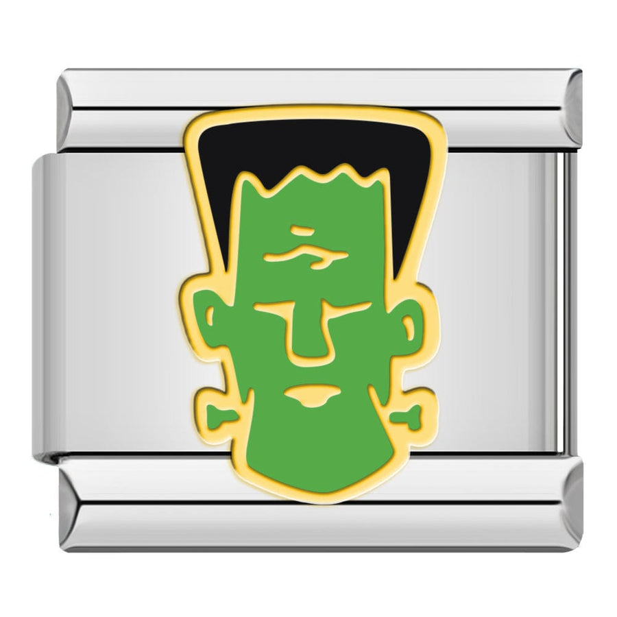 Frankenstein Face Italian charm link, 9mm stainless steel module