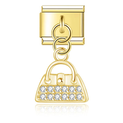 Crystal Handbag in Gold