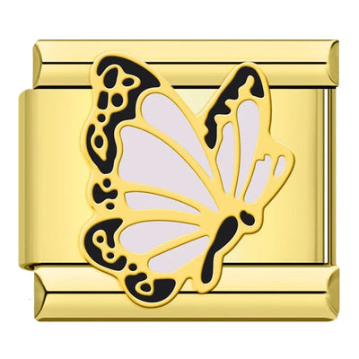 White Butterfly on Gold