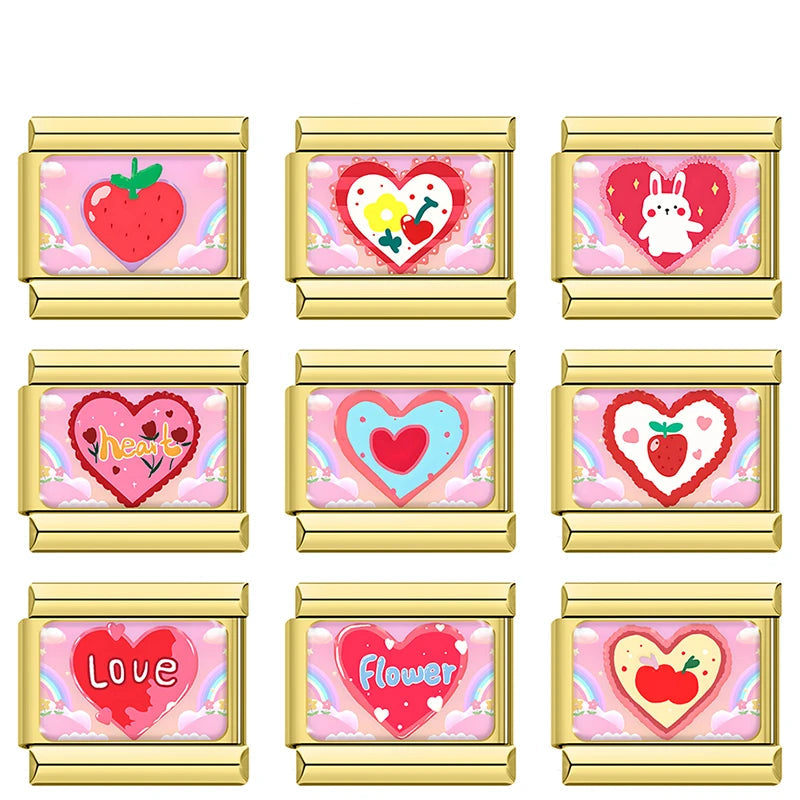 Sweetheart Pink Charm Set