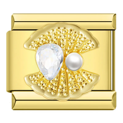 Crystal Shell in Gold