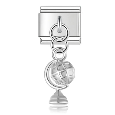 Desk Globe in Silver