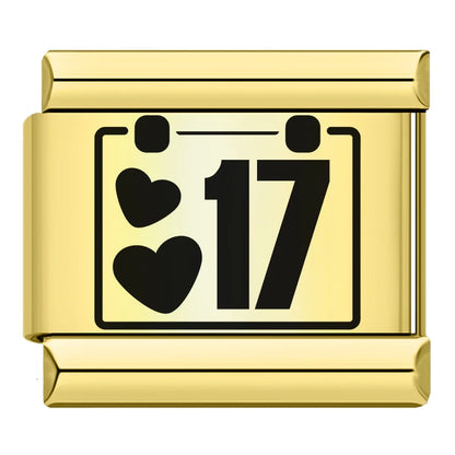 Number Date Charm Set