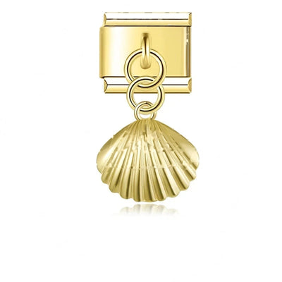 Gold Scallop Shell