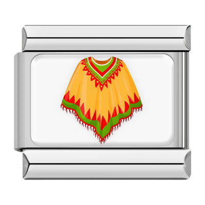 Red Zigzag Poncho