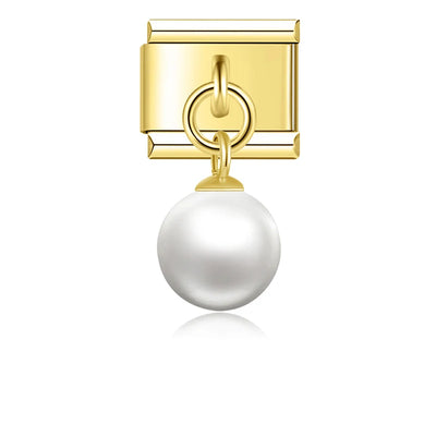 Small Pearl Drop in Gold