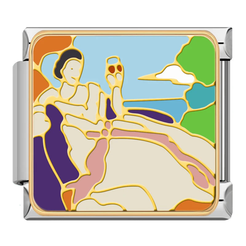 Lady With Wine Glass