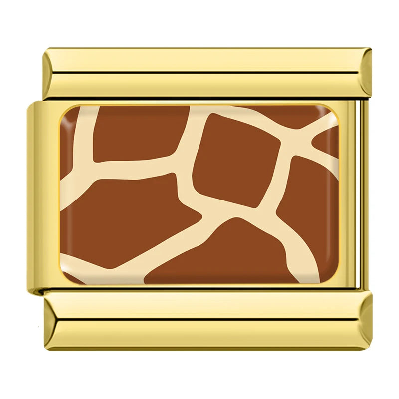 Giraffe Print in Gold