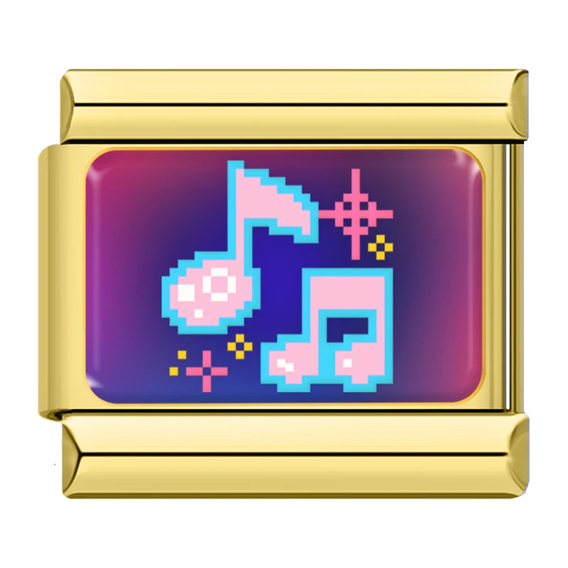 Pixel Pop Charm Set