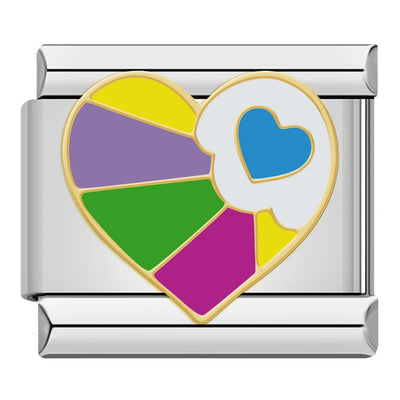 Rainbow Sections Heart