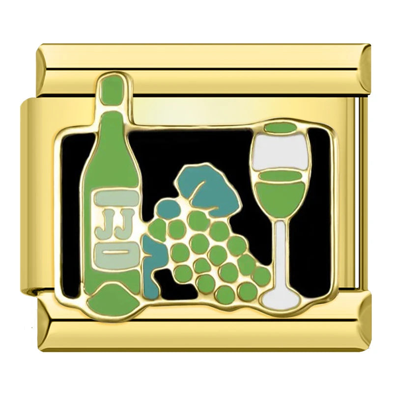 White Wine and Grapes