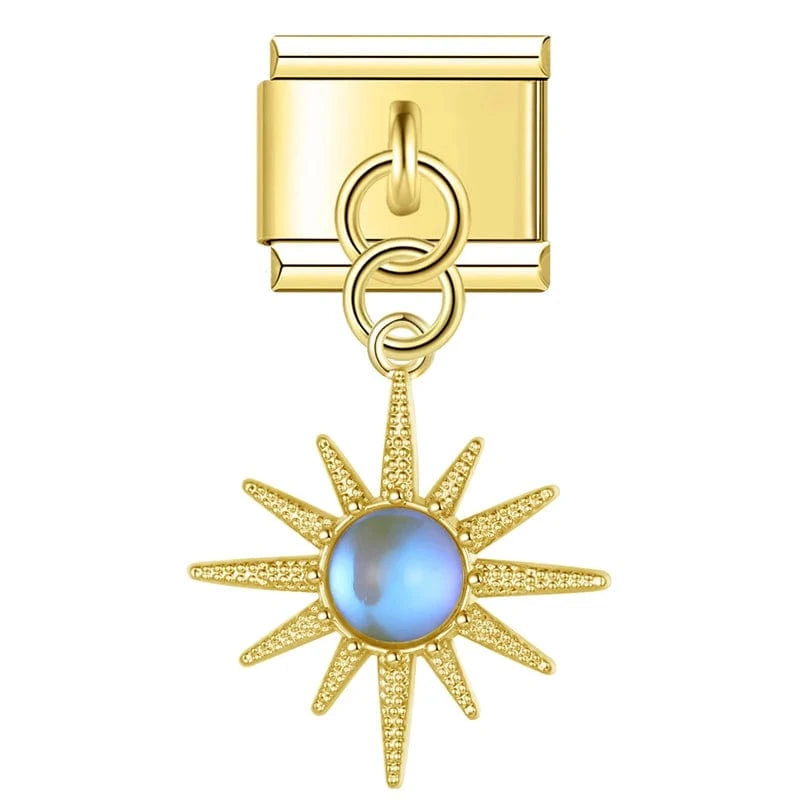 Gold Starburst Dangle