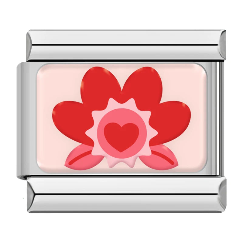 Red Heart Flower