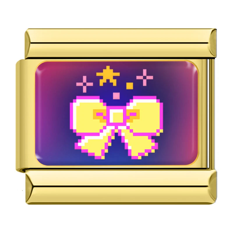 Pixel Pop Charm Set