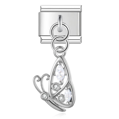 Crystal Butterfly in Silver