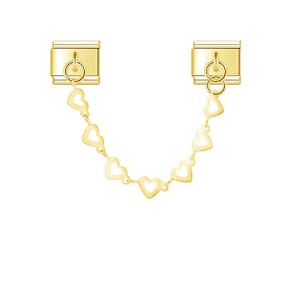 Open Heart Chain in Gold
