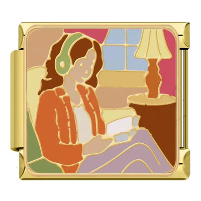 Girl Listening to Music