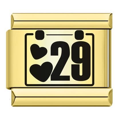 Number Date Charm Set