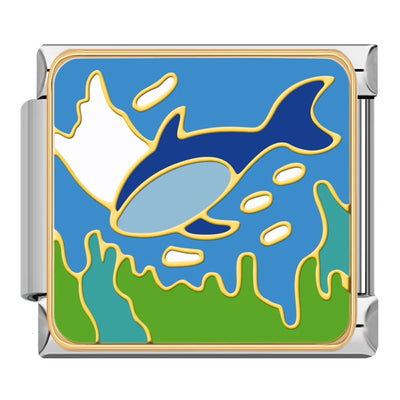 Whale Underwater Scene