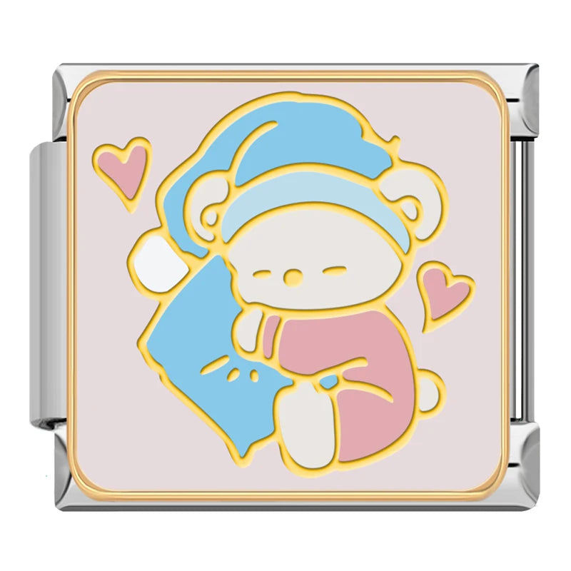 Sleepy Bear with Pillow