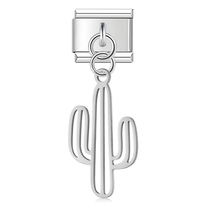 Cactus Outline in Silver