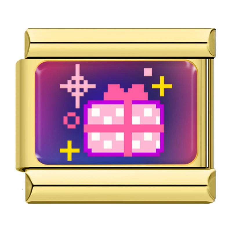Pixel Pop Charm Set