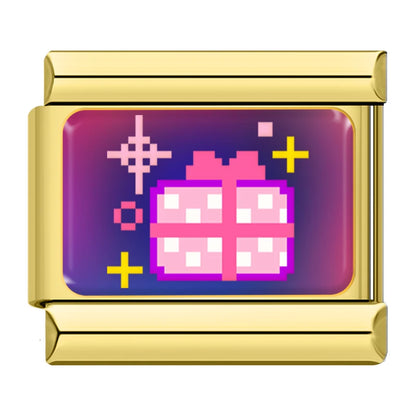 Pixel Pop Charm Set