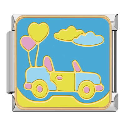 Convertible with Balloons