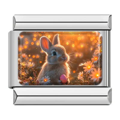 Easter Bunny in Daisies