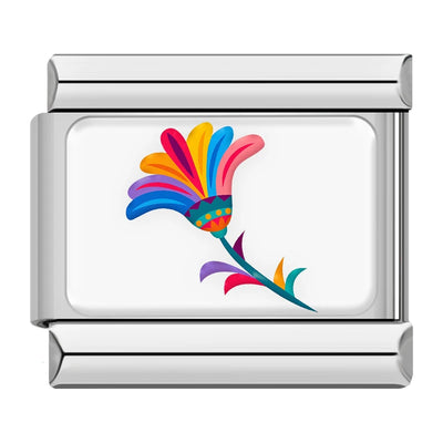 Rainbow Folk Art Flower