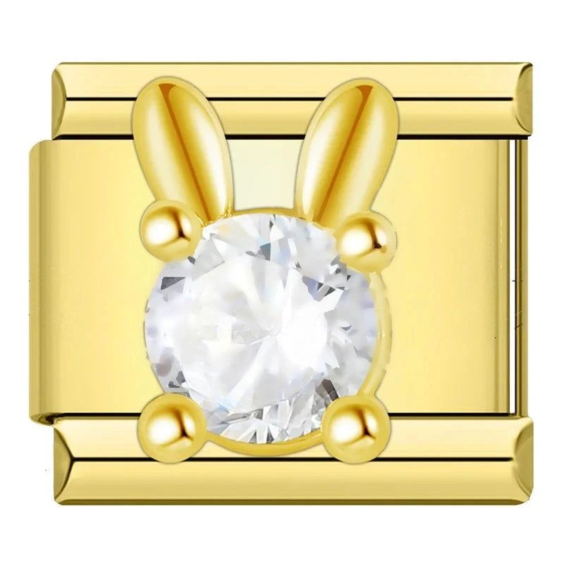 Crystal Bunny in Gold