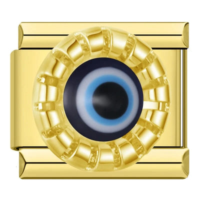 Evil Eye Bead on Gold