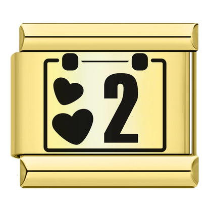Number Date Charm Set