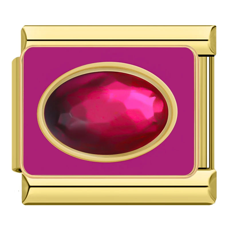 Pink Oval Crystal