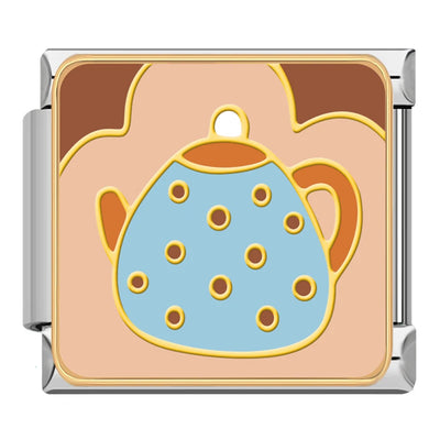 Blue Polka Dot Teapot
