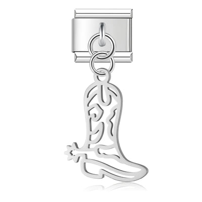 Cowboy Boot in Silver