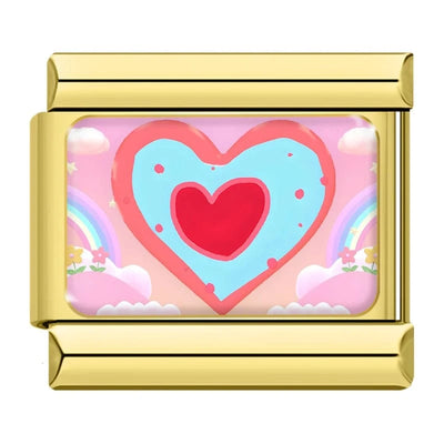 Blue and Red Heart