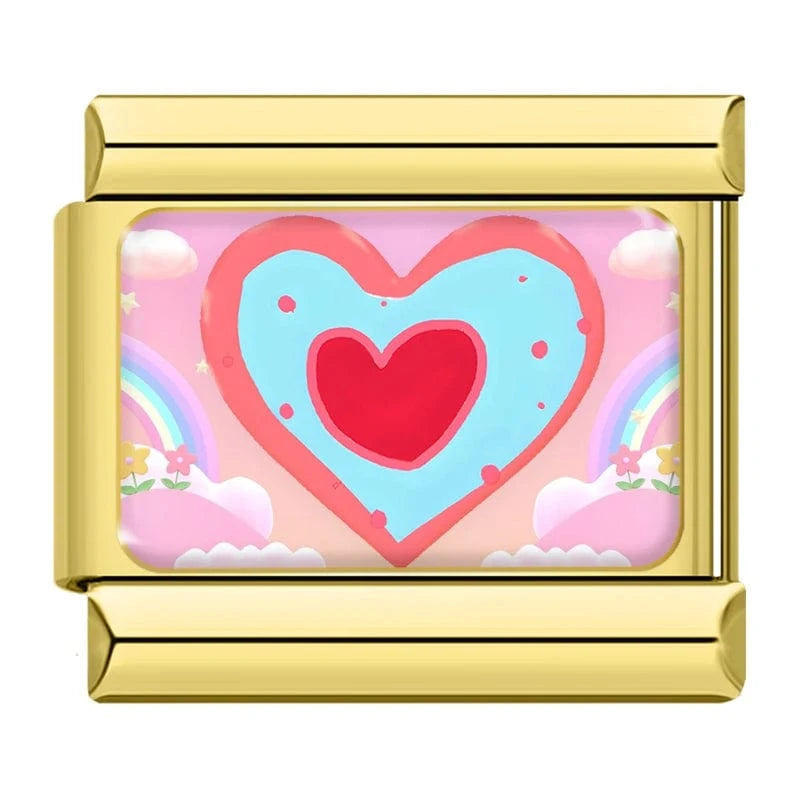 Blue and Red Heart