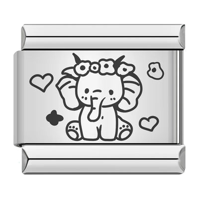 Engraved Baby Elephant