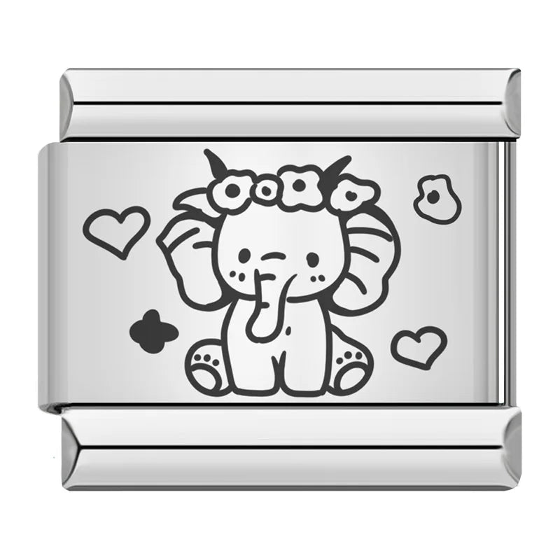 Engraved Baby Elephant