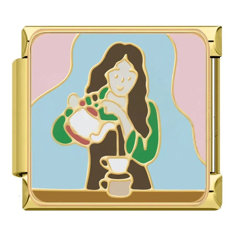 Woman Pouring Coffee